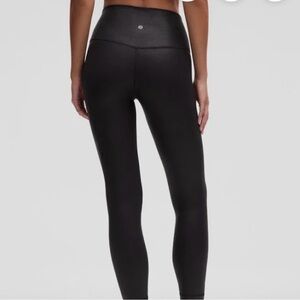 Lululemon High-Waisted Align Shine Black Leggings Size 14